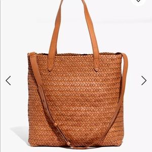 Madewell medium woven transport tote